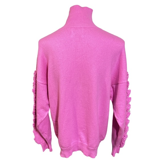 BARRIE | Cashmere Timeless Roll-Neck Jumper Pull Over Sweater Chanel Owned Pink - Picture 4 of 14